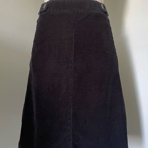 Talbots black corduroys Skirt size 0